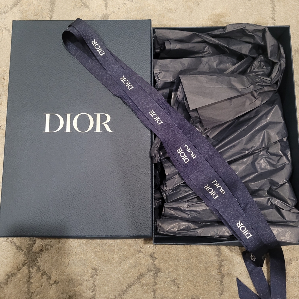 Dior Navy Blue Gift Box with Ribbon
